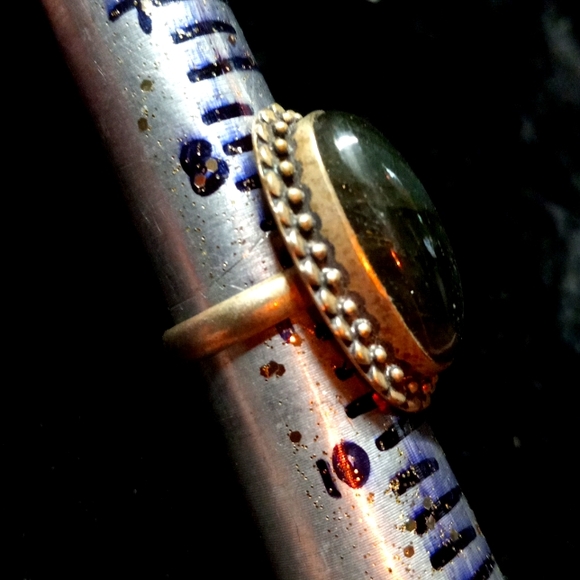 112 NWT Labradorite gemstone crystal 925 silver ring size 9 free shipping sale - Picture 7 of 7